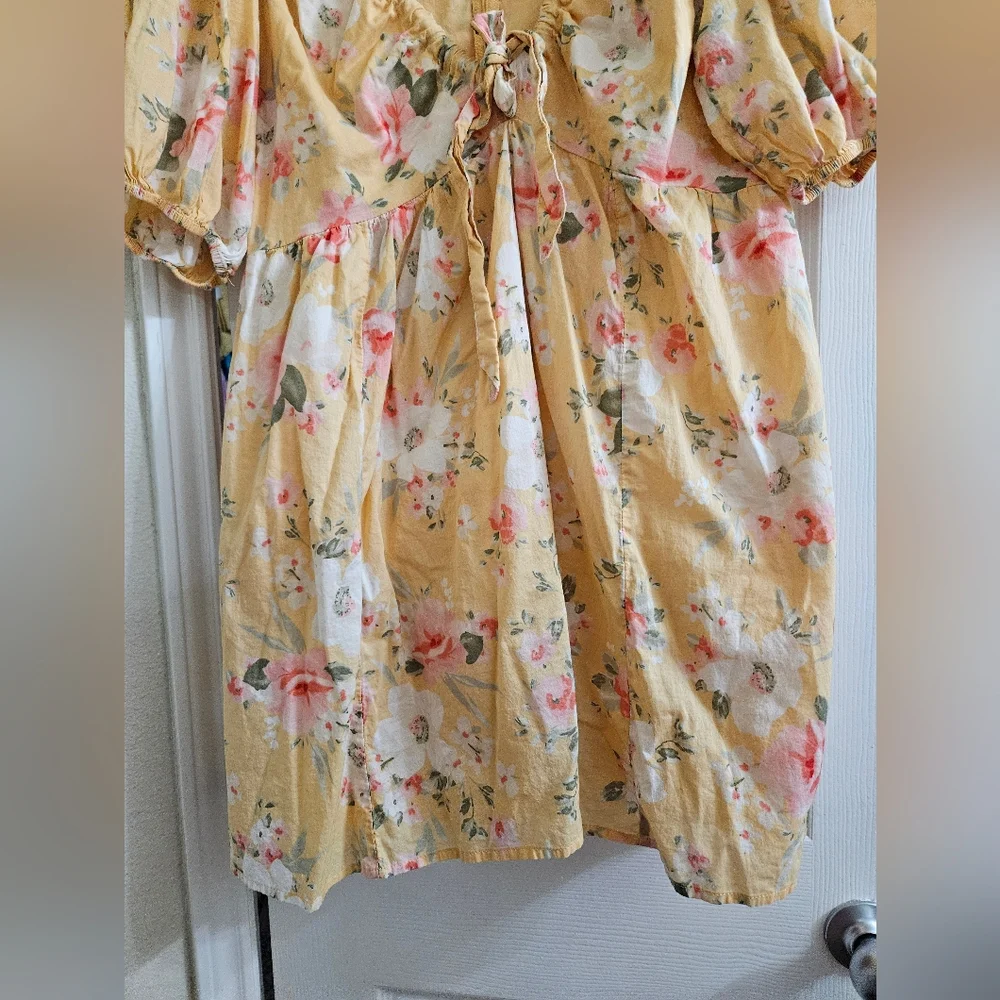 Abercrombie Deep V Neckline Floral Mini Dress - Picture 5 of 10